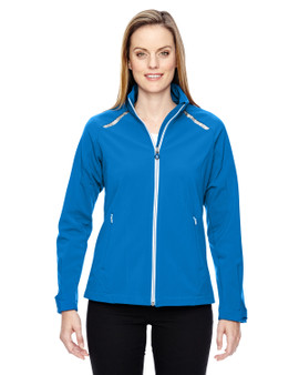 78693 North End Ladies' Excursion Soft Shell Jacket with Laser Stitch Accents 78693 North End Ladies' Excursion Soft Shell Jacket with Laser Stitch Accents