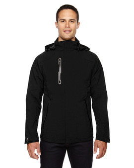 88665 North End Men's Axis Soft Shell Jacket with Print Graphic Accents 88665 North End Men's Axis Soft Shell Jacket with Print Graphic Accents