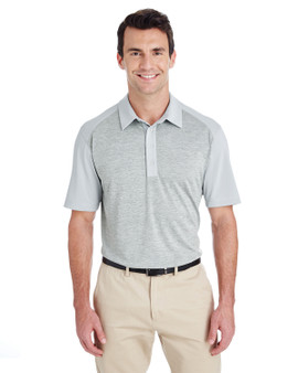 A145 adidas Golf Men's Heather Block Polo