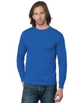 BA2955 Bayside Adult 6.1 oz., Cotton Long Sleeve T-Shirt