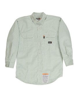 FRSH21T Berne Men's Tall Flame-Resistant Down Plaid Work Shirt
