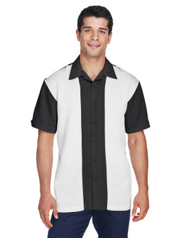 M575 Harriton Men's Two-Tone Bahama Cord Camp Shirt