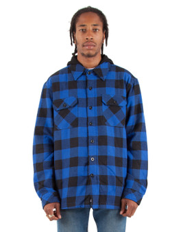 SHFJ Shaka Wear Drop Ship Adult Hooded Flannel Jacket SHFJ Shaka Wear Drop Ship Adult Hooded Flannel Jacket
