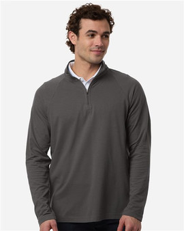 DG402 Men's Seaton Pebble Textured Quarter-Zip Pullover