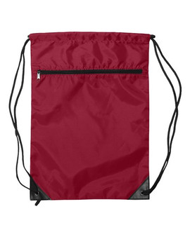 8888 Liberty Bags Zippered Drawstring Backpack