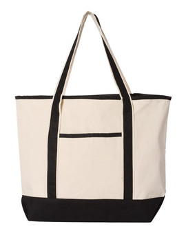 Q1500 Q-Tees 34.6L Large Canvas Deluxe Tote