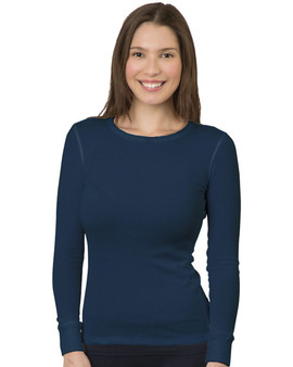 BA3420 Bayside Women's USA-Made Thermal Long Sleeve T-Shirt