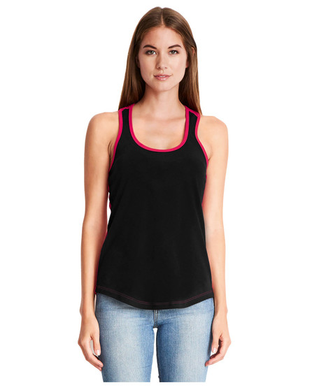 1534 Next Level Ladies' Ideal Colorblock Racerback Tank