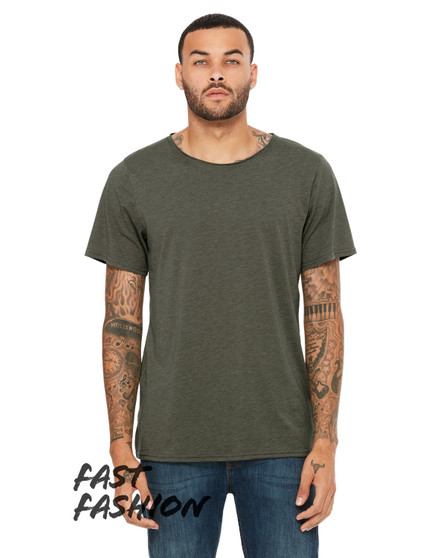 3414C Bella + Canvas Fast Fashion Unisex Triblend Raw Neck T-Shirt