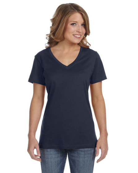 392A Anvil Ladies' Featherweight V-Neck T-Shirt