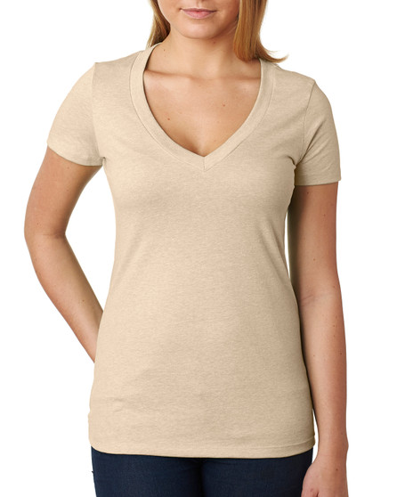 6640 Next Level Ladies' CVC Deep V 6640 Next Level Ladies' CVC Deep V