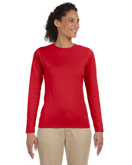 G644L Gildan Ladies' Softstyle® 4.5 oz. Long-Sleeve T-Shirt G644L Gildan Ladies' Softstyle® 4.5 oz. Long-Sleeve T-Shirt
