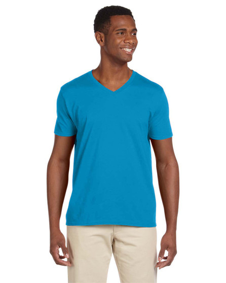 G64V Gildan Adult Softstyle® 4.5 oz. V-Neck T-Shirt