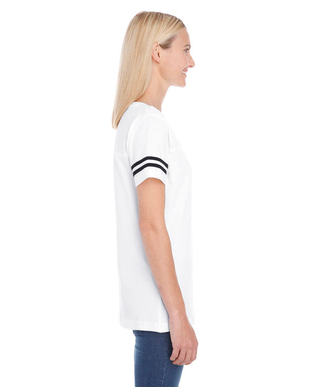 3537 LAT Ladies' Football T-Shirt, view 2