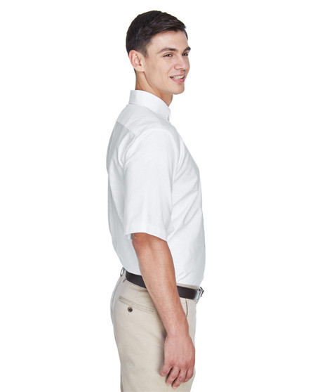 8972 UltraClub Men's Classic Wrinkle-Resistant Short-Sleeve Oxford, view 2