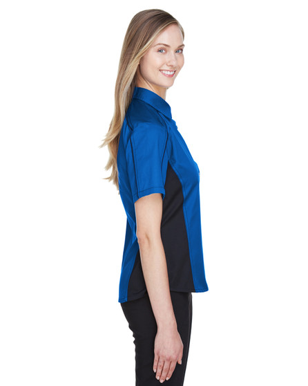 77042 North End Ladies' Fuse Colorblock Twill Shirt, view 2
