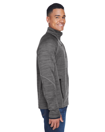 88697 North End Men's Flux Mélange Bonded Fleece Jacket, view 2