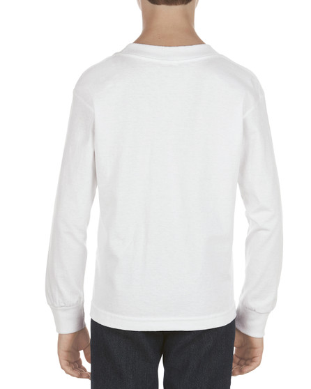 AL3384 Alstyle Youth 6.0 oz., 100% Cotton Long-Sleeve T-Shirt, view 2