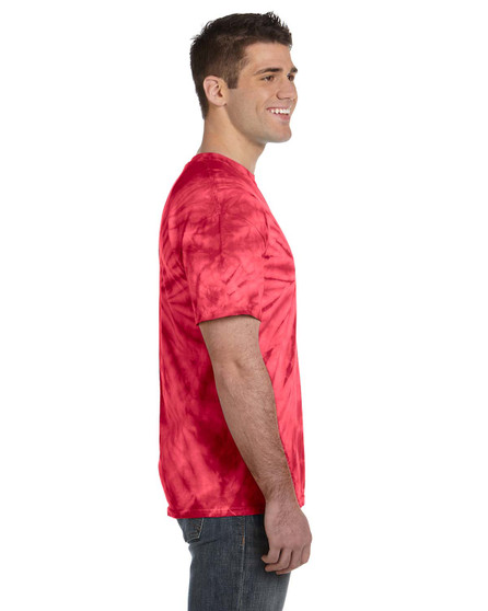 CD101 Tie-Dye Adult 5.4 oz. 100% Cotton Spider T-Shirt, view 2