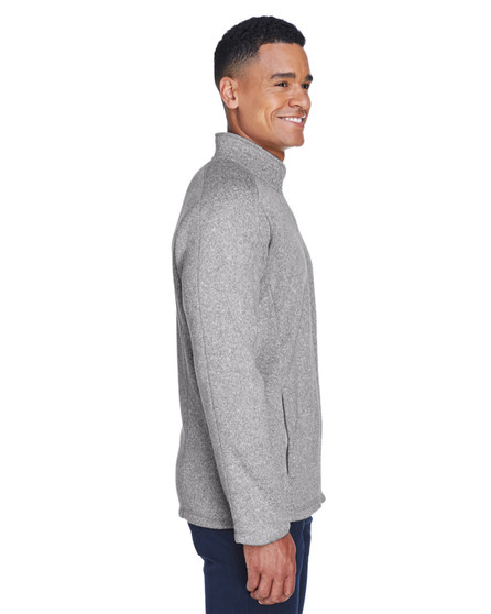 DG793 Devon & Jones Men's Bristol Full-Zip Sweater Fleece Jacket, view 2