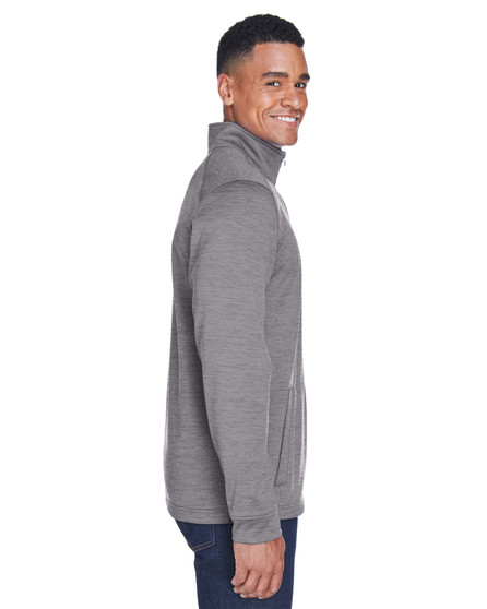 DG798 Devon & Jones Men's Newbury Mélange Fleece Quarter-Zip