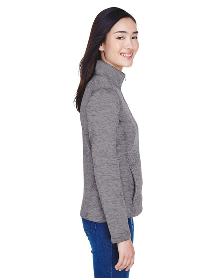 DG798W Devon & Jones Ladies' Newbury Mélange Fleece Quarter-Zip, view 2