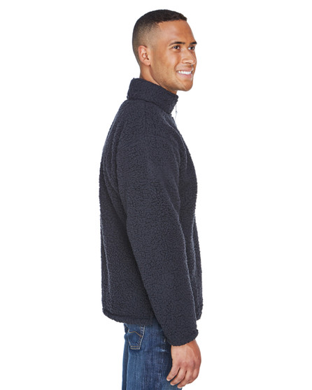 JA8454 J America Adult Epic Sherpa Quarter-Zip, view 2