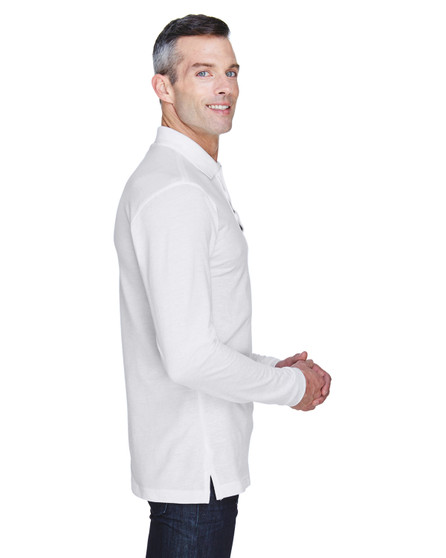 M265L Harriton Men's 5.6 oz. Easy Blend™ Long-Sleeve Polo, view 2
