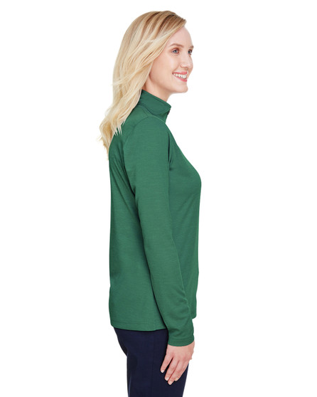 TT31HW Team 365 Ladies' Zone Sonic Heather Performance Quarter-Zip, view 2