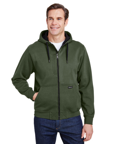 7040 Dri Duck Men's Bateman Power Full Zip Hooded Fleece