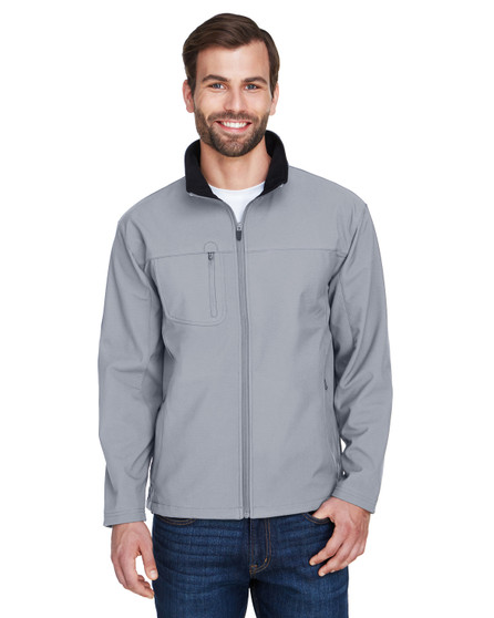 8280 UltraClub Adult Ripstop Soft Shell Jacket with Cadet Collar 8280 UltraClub Adult Ripstop Soft Shell Jacket with Cadet Collar