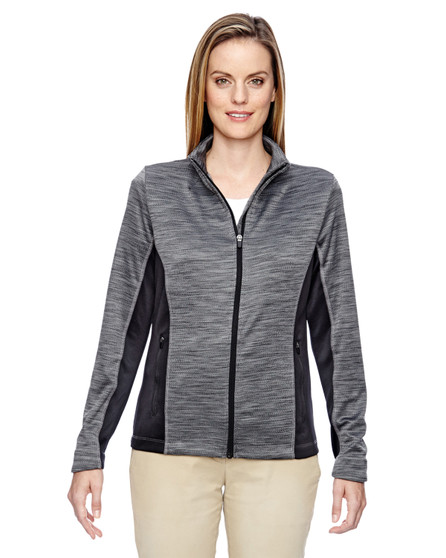 78203 North End Ladies' Shuffle Performance Mélange Interlock Jacket 78203 North End Ladies' Shuffle Performance Mélange Interlock Jacket