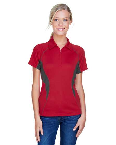 78657 North End Ladies' Serac UTK cool?logik™ Performance Zippered Polo