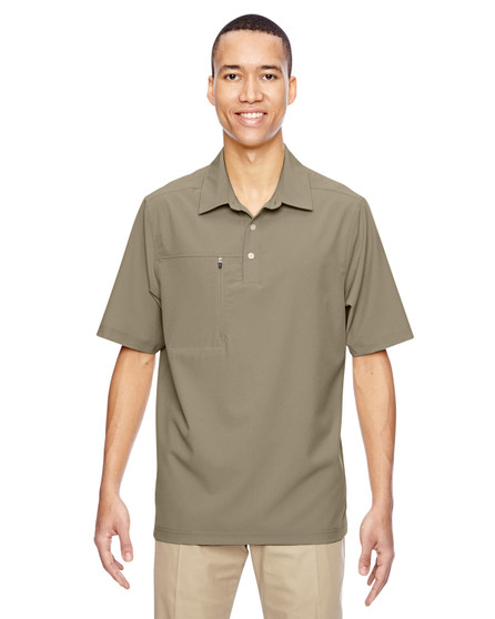 85120 North End Men's Excursion Crosscheck Woven Polo 85120 North End Men's Excursion Crosscheck Woven Polo