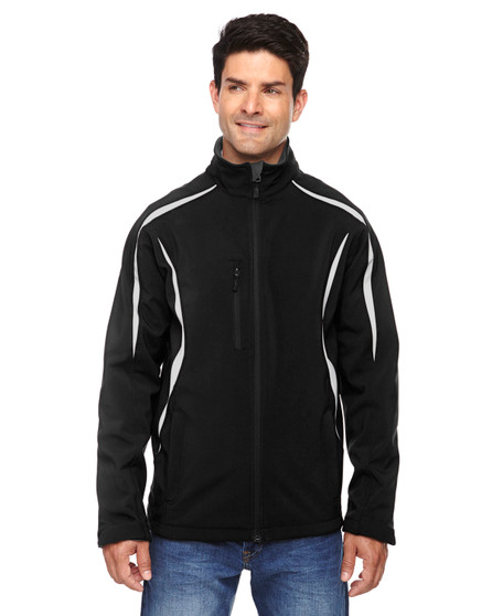 88650 North End Men's Enzo Colorblocked Three-Layer Fleece Bonded Soft Shell Jacket 88650 North End Men's Enzo Colorblocked Three-Layer Fleece Bonded Soft Shell Jacket