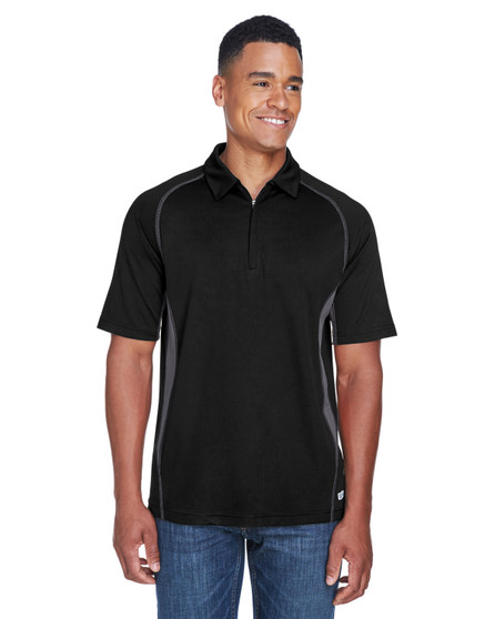 88657 North End Men's Serac UTK cool-logik™ Performance Zippered Polo 88657 North End Men's Serac UTK cool-logik™ Performance Zippered Polo