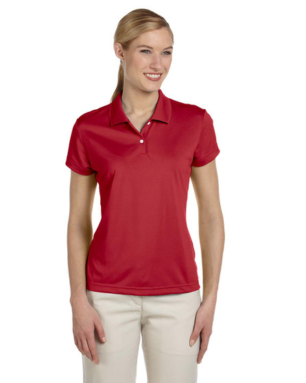 A122 adidas Golf Ladies' climalite Short-Sleeve Piqué Polo