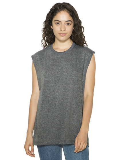 ATR465W American Apparel Unisex Tri-Blend Muscle Hooded T-Shirt