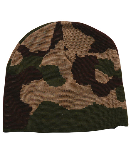 BA3820 Bayside 100% Acrylic Camouflage Beanie