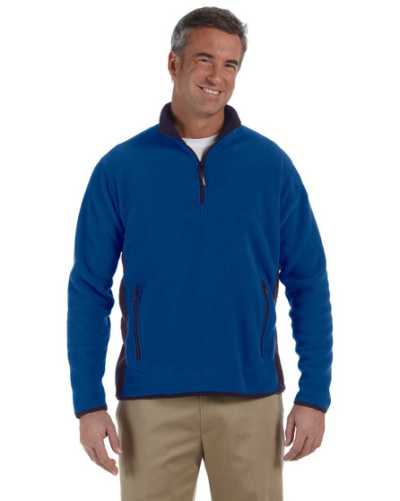 CH970 Chestnut Hill Polartec® Colorblock Quarter-Zip Fleece Jacket
