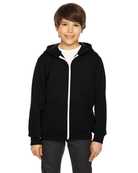 F297W American Apparel Youth Flex Fleece Zip Hoodie