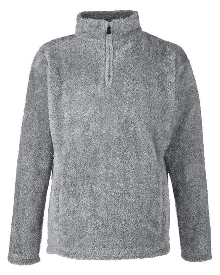 JA8464 J America Men's Boundary Shag Quarter Zip