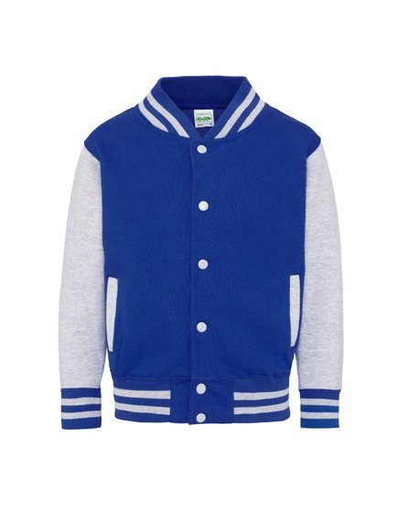 JHY043 Just Hoods By AWDis Youth 80/20 Heavyweight Letterman Jacket
