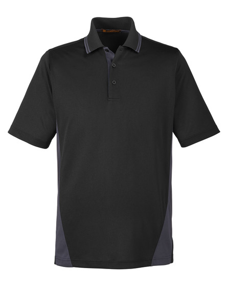 M386T Harriton Men's Tall Flash Snag Protection Plus IL Colorblock Polo