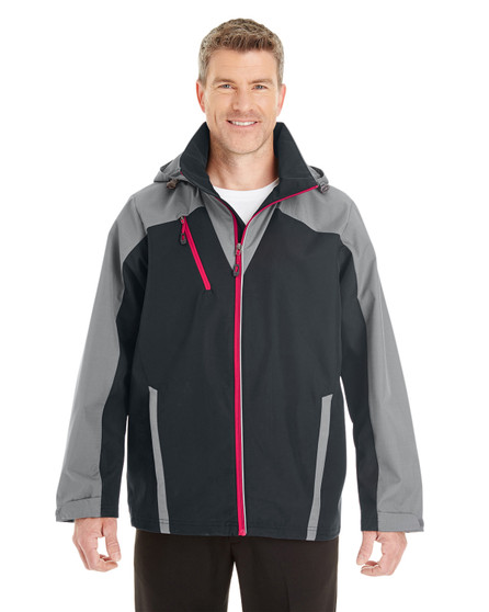 NE700 North End Men's Embark Interactive Colorblock Shell with Reflective Printed Panels NE700 North End Men's Embark Interactive Colorblock Shell with Reflective Printed Panels
