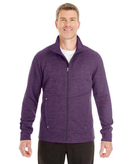 NE704 North End Men's Amplify Mélange Fleece Jacket