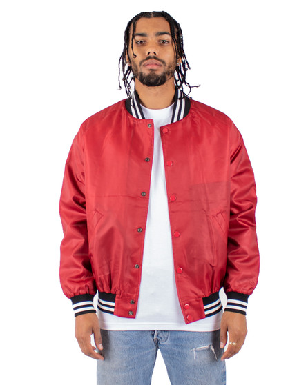 SHVBJ Shaka Wear Drop Ship Men's Varsity Bomber Jacket