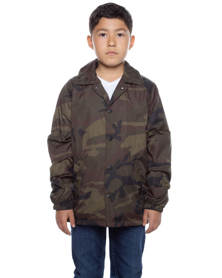 WBY105 Beimar Drop Ship Unisex Youth Nylon Coaches Jacket