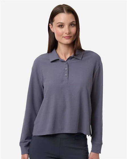 A1008 Women's Beyond Long Sleeve Loose Polo