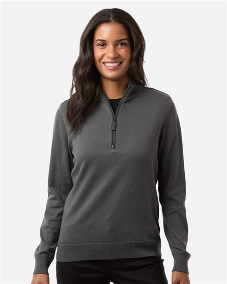 DG446W Women's New Classics Quarter-Zip Sweater